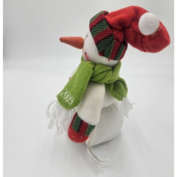 The Bon-Ton Plush Snowman 2009 Stuffed Animal Christmas Winter Soft Weighted - Picture 4 of 10